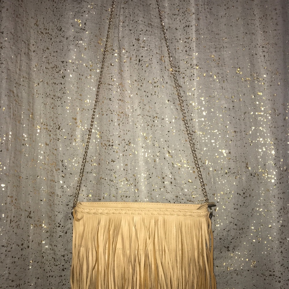 Fringe Crossbody Bag Vegan Leather